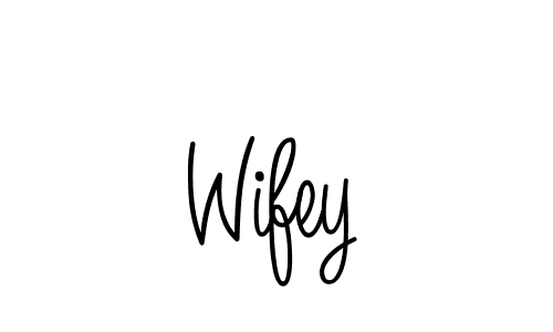 How to Draw Wifey signature style? Angelique-Rose-font-FFP is a latest design signature styles for name Wifey. Wifey signature style 5 images and pictures png