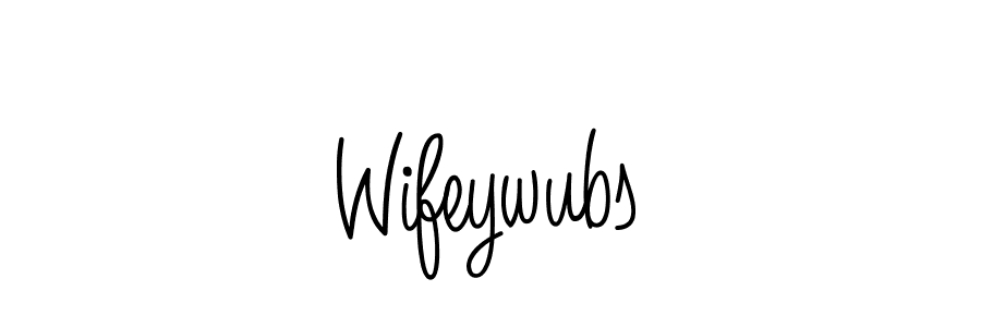 if you are searching for the best signature style for your name Wifeywubs. so please give up your signature search. here we have designed multiple signature styles  using Angelique-Rose-font-FFP. Wifeywubs signature style 5 images and pictures png