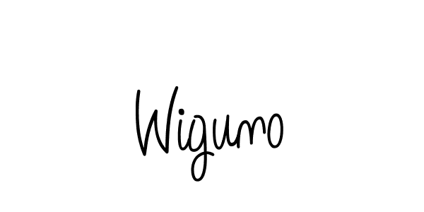 Also we have Wiguno name is the best signature style. Create professional handwritten signature collection using Angelique-Rose-font-FFP autograph style. Wiguno signature style 5 images and pictures png