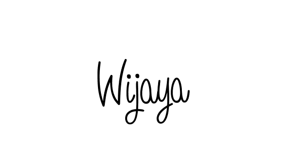 Make a beautiful signature design for name Wijaya. Use this online signature maker to create a handwritten signature for free. Wijaya signature style 5 images and pictures png