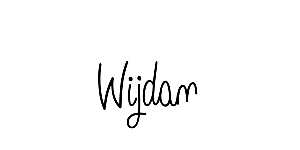 Use a signature maker to create a handwritten signature online. With this signature software, you can design (Angelique-Rose-font-FFP) your own signature for name Wijdan. Wijdan signature style 5 images and pictures png