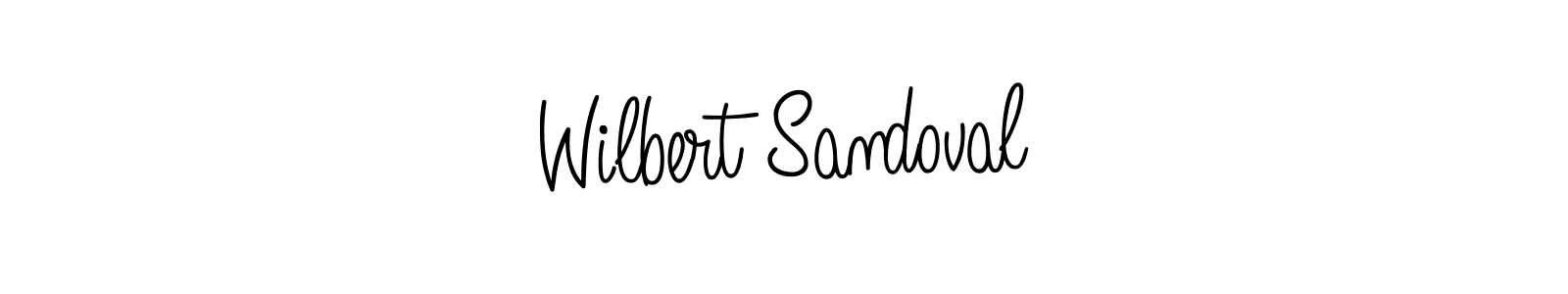 How to make Wilbert Sandoval name signature. Use Angelique-Rose-font-FFP style for creating short signs online. This is the latest handwritten sign. Wilbert Sandoval signature style 5 images and pictures png