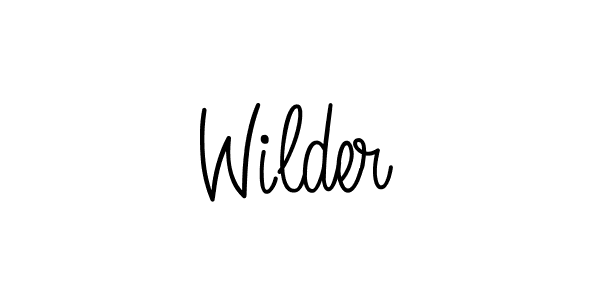 Design your own signature with our free online signature maker. With this signature software, you can create a handwritten (Angelique-Rose-font-FFP) signature for name Wilder. Wilder signature style 5 images and pictures png