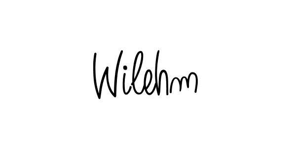 The best way (Angelique-Rose-font-FFP) to make a short signature is to pick only two or three words in your name. The name Wilehm include a total of six letters. For converting this name. Wilehm signature style 5 images and pictures png
