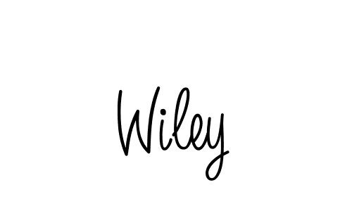 Make a beautiful signature design for name Wiley. With this signature (Angelique-Rose-font-FFP) style, you can create a handwritten signature for free. Wiley signature style 5 images and pictures png