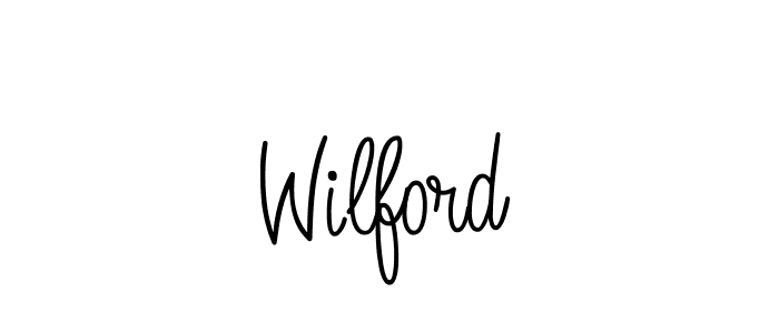 You should practise on your own different ways (Angelique-Rose-font-FFP) to write your name (Wilford) in signature. don't let someone else do it for you. Wilford signature style 5 images and pictures png