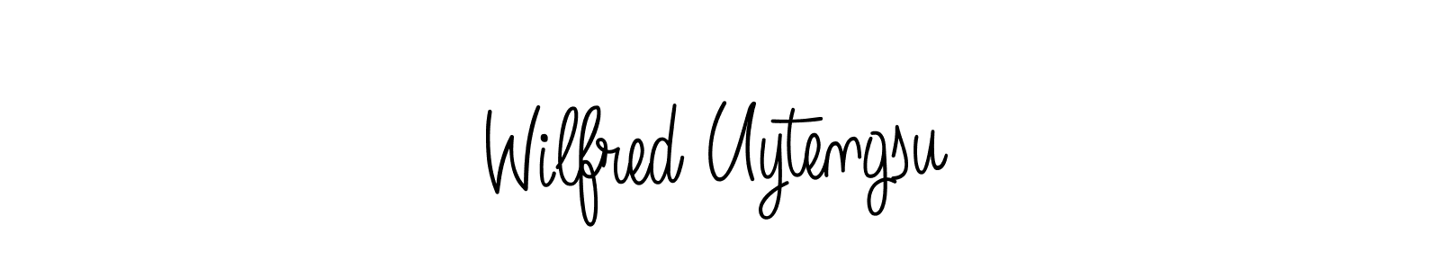 Best and Professional Signature Style for Wilfred Uytengsu. Angelique-Rose-font-FFP Best Signature Style Collection. Wilfred Uytengsu signature style 5 images and pictures png