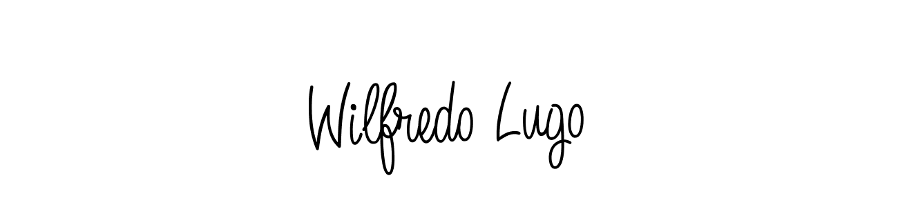 How to make Wilfredo Lugo name signature. Use Angelique-Rose-font-FFP style for creating short signs online. This is the latest handwritten sign. Wilfredo Lugo signature style 5 images and pictures png