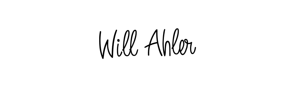 Make a beautiful signature design for name Will Ahler. With this signature (Angelique-Rose-font-FFP) style, you can create a handwritten signature for free. Will Ahler signature style 5 images and pictures png