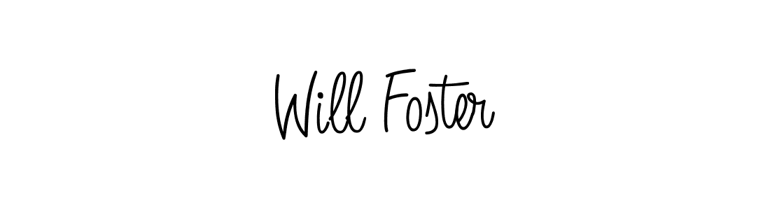 Will Foster stylish signature style. Best Handwritten Sign (Angelique-Rose-font-FFP) for my name. Handwritten Signature Collection Ideas for my name Will Foster. Will Foster signature style 5 images and pictures png