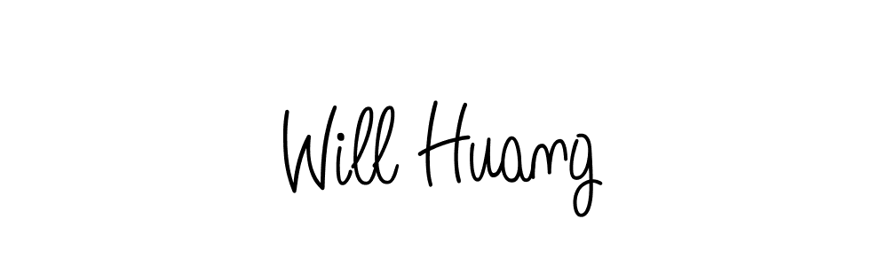 You should practise on your own different ways (Angelique-Rose-font-FFP) to write your name (Will Huang) in signature. don't let someone else do it for you. Will Huang signature style 5 images and pictures png