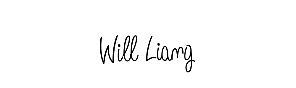 You should practise on your own different ways (Angelique-Rose-font-FFP) to write your name (Will Liang) in signature. don't let someone else do it for you. Will Liang signature style 5 images and pictures png