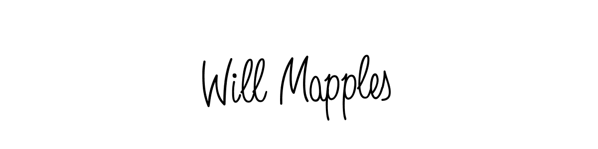 You should practise on your own different ways (Angelique-Rose-font-FFP) to write your name (Will Mapples) in signature. don't let someone else do it for you. Will Mapples signature style 5 images and pictures png