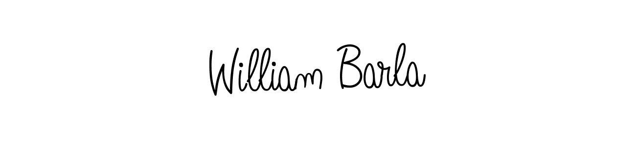Create a beautiful signature design for name William Barla. With this signature (Angelique-Rose-font-FFP) fonts, you can make a handwritten signature for free. William Barla signature style 5 images and pictures png