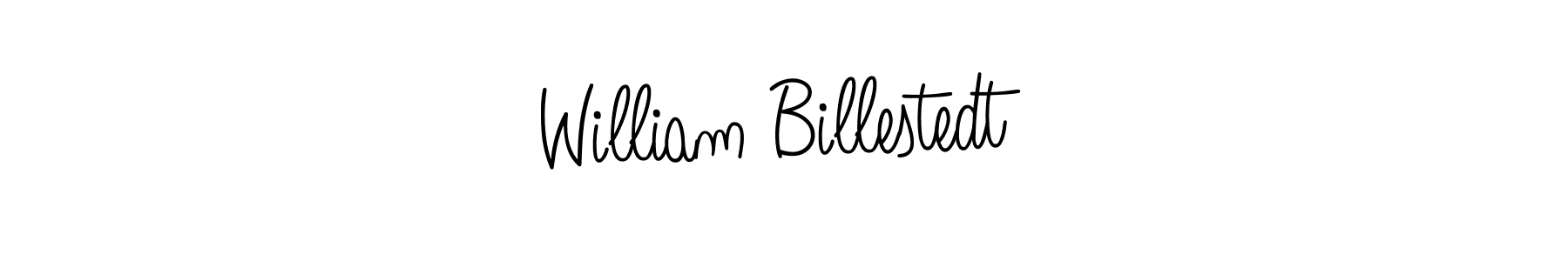 William Billestedt stylish signature style. Best Handwritten Sign (Angelique-Rose-font-FFP) for my name. Handwritten Signature Collection Ideas for my name William Billestedt. William Billestedt signature style 5 images and pictures png