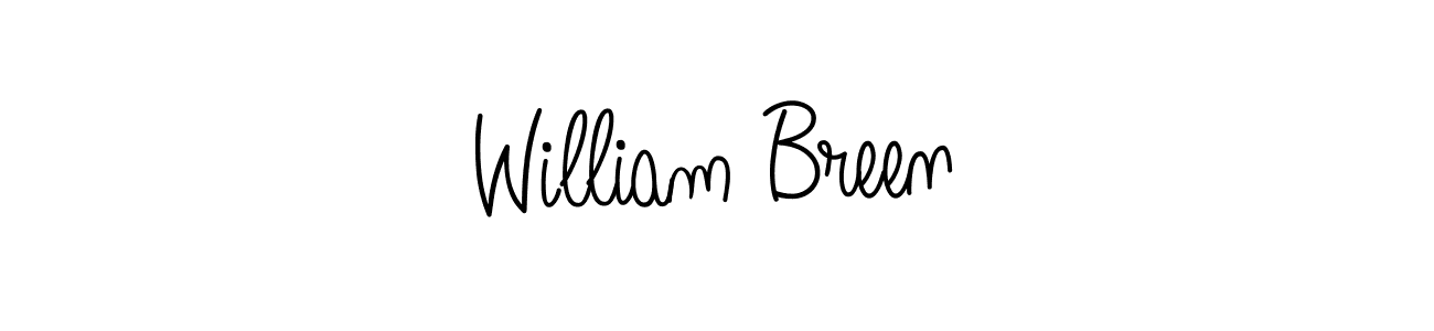 How to make William Breen signature? Angelique-Rose-font-FFP is a professional autograph style. Create handwritten signature for William Breen name. William Breen signature style 5 images and pictures png