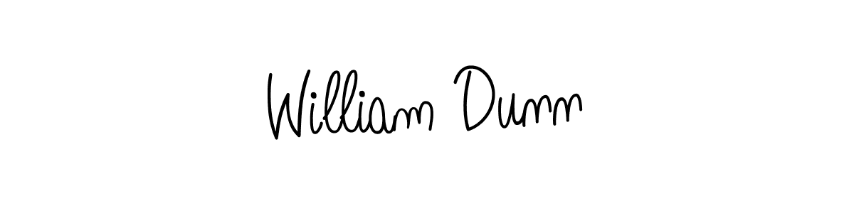 William Dunn stylish signature style. Best Handwritten Sign (Angelique-Rose-font-FFP) for my name. Handwritten Signature Collection Ideas for my name William Dunn. William Dunn signature style 5 images and pictures png