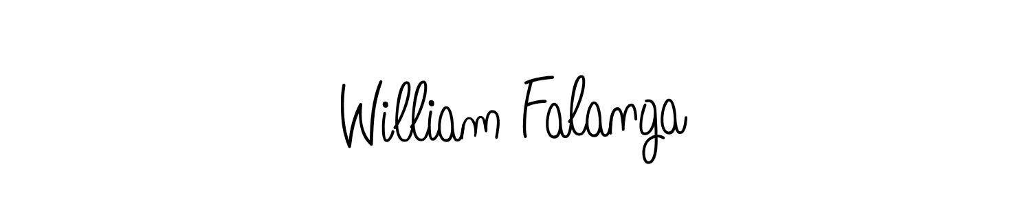 William Falanga stylish signature style. Best Handwritten Sign (Angelique-Rose-font-FFP) for my name. Handwritten Signature Collection Ideas for my name William Falanga. William Falanga signature style 5 images and pictures png