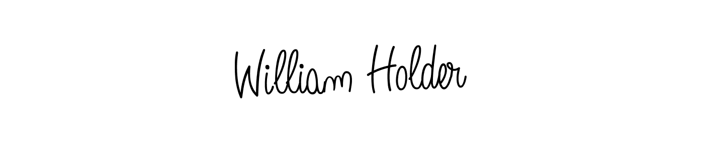 Make a beautiful signature design for name William Holder. With this signature (Angelique-Rose-font-FFP) style, you can create a handwritten signature for free. William Holder signature style 5 images and pictures png