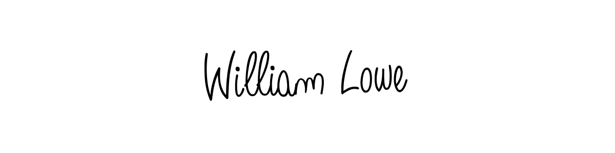 The best way (Angelique-Rose-font-FFP) to make a short signature is to pick only two or three words in your name. The name William Lowe include a total of six letters. For converting this name. William Lowe signature style 5 images and pictures png