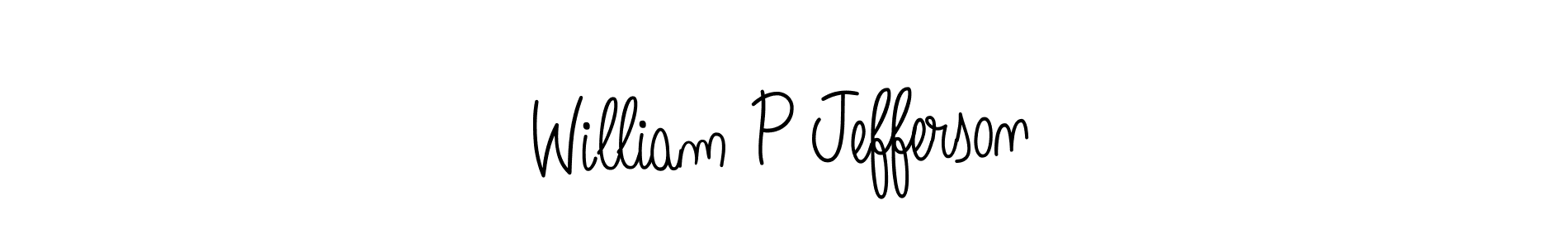 Make a beautiful signature design for name William P Jefferson. With this signature (Angelique-Rose-font-FFP) style, you can create a handwritten signature for free. William P Jefferson signature style 5 images and pictures png