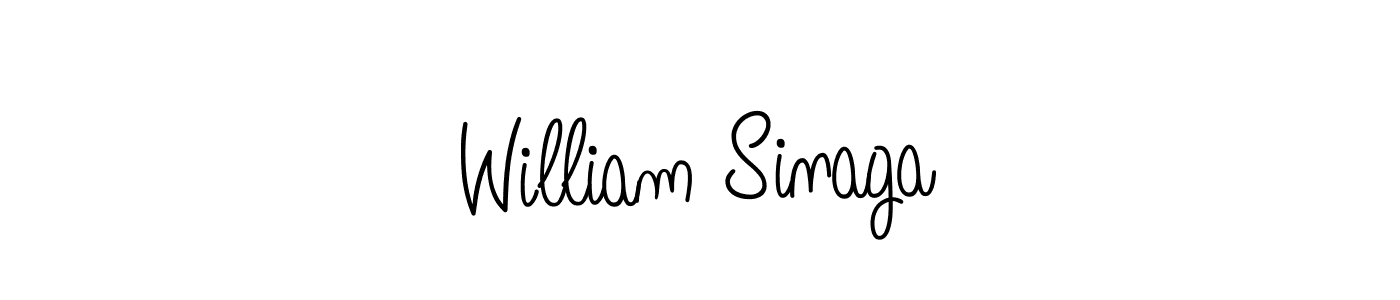How to make William Sinaga signature? Angelique-Rose-font-FFP is a professional autograph style. Create handwritten signature for William Sinaga name. William Sinaga signature style 5 images and pictures png
