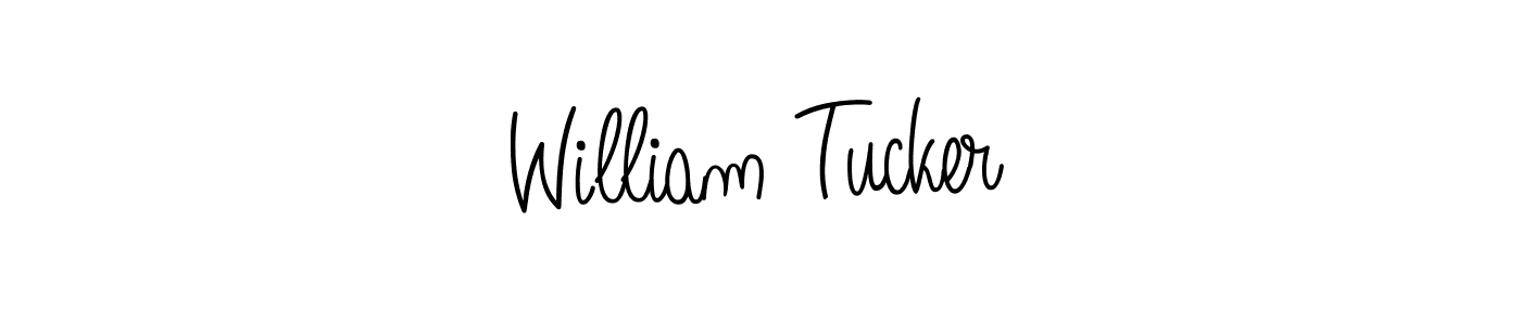 You should practise on your own different ways (Angelique-Rose-font-FFP) to write your name (William Tucker) in signature. don't let someone else do it for you. William Tucker signature style 5 images and pictures png