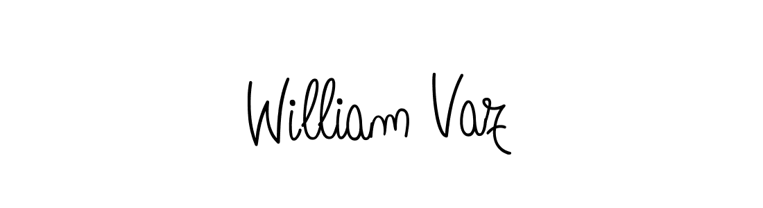 Design your own signature with our free online signature maker. With this signature software, you can create a handwritten (Angelique-Rose-font-FFP) signature for name William Vaz. William Vaz signature style 5 images and pictures png