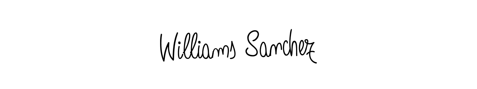 Make a beautiful signature design for name Williams Sanchez. Use this online signature maker to create a handwritten signature for free. Williams Sanchez signature style 5 images and pictures png