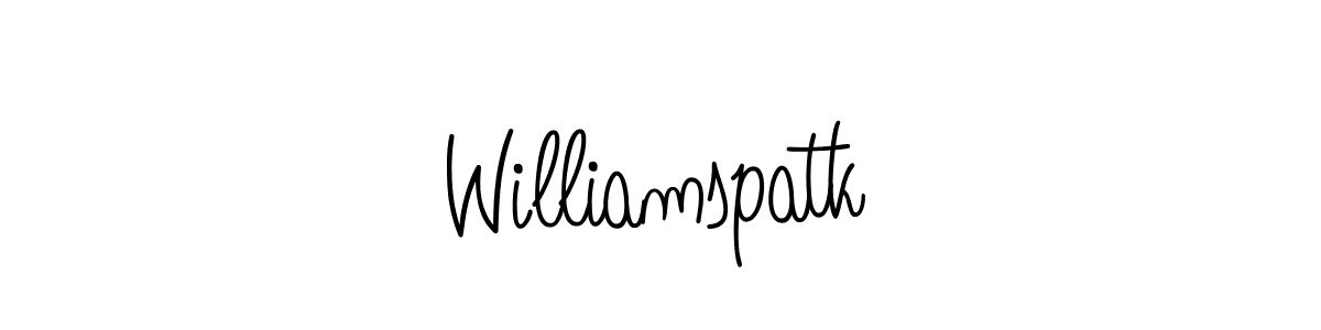 Best and Professional Signature Style for Williamspatk. Angelique-Rose-font-FFP Best Signature Style Collection. Williamspatk signature style 5 images and pictures png