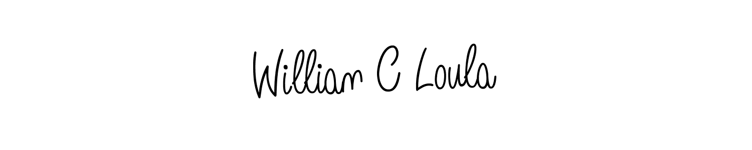 Similarly Angelique-Rose-font-FFP is the best handwritten signature design. Signature creator online .You can use it as an online autograph creator for name Willian C Loula. Willian C Loula signature style 5 images and pictures png