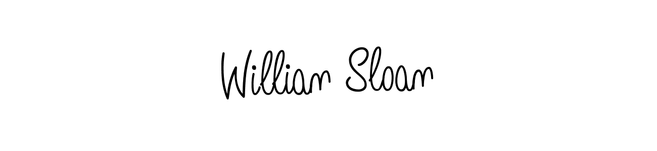 How to make Willian Sloan name signature. Use Angelique-Rose-font-FFP style for creating short signs online. This is the latest handwritten sign. Willian Sloan signature style 5 images and pictures png