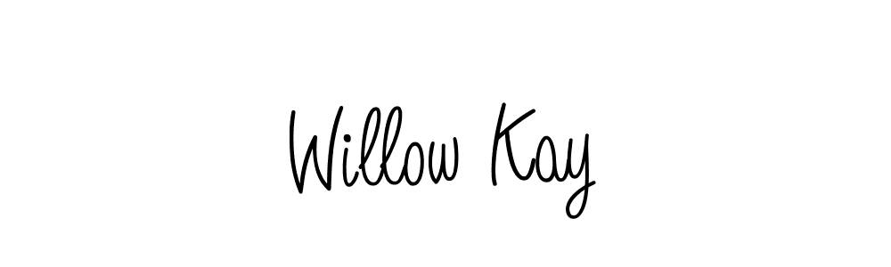 The best way (Angelique-Rose-font-FFP) to make a short signature is to pick only two or three words in your name. The name Willow Kay include a total of six letters. For converting this name. Willow Kay signature style 5 images and pictures png