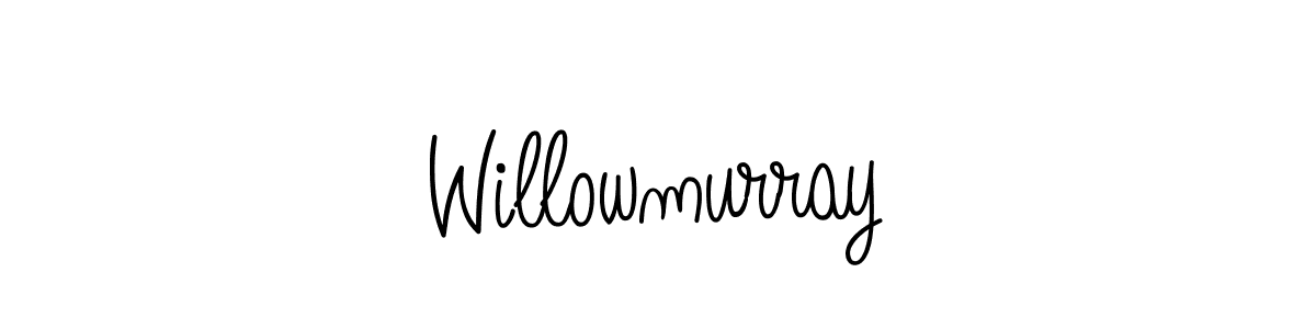Make a beautiful signature design for name Willowmurray. With this signature (Angelique-Rose-font-FFP) style, you can create a handwritten signature for free. Willowmurray signature style 5 images and pictures png