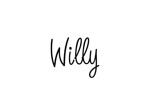 Create a beautiful signature design for name Willy. With this signature (Angelique-Rose-font-FFP) fonts, you can make a handwritten signature for free. Willy signature style 5 images and pictures png