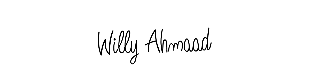 How to Draw Willy Ahmaad signature style? Angelique-Rose-font-FFP is a latest design signature styles for name Willy Ahmaad. Willy Ahmaad signature style 5 images and pictures png