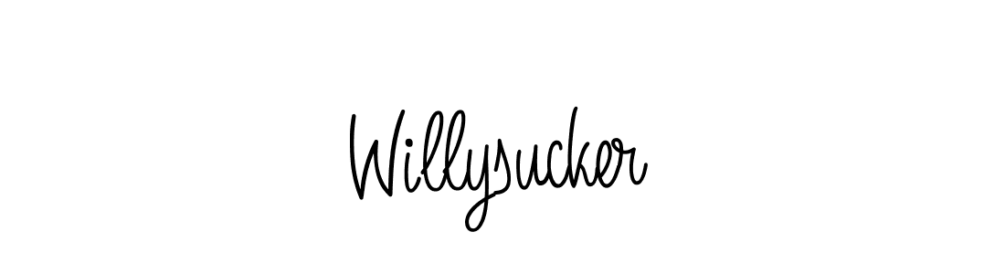 The best way (Angelique-Rose-font-FFP) to make a short signature is to pick only two or three words in your name. The name Willysucker include a total of six letters. For converting this name. Willysucker signature style 5 images and pictures png
