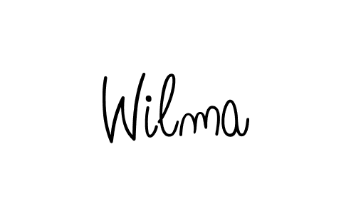 Create a beautiful signature design for name Wilma. With this signature (Angelique-Rose-font-FFP) fonts, you can make a handwritten signature for free. Wilma signature style 5 images and pictures png