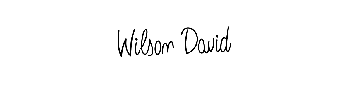 Wilson David stylish signature style. Best Handwritten Sign (Angelique-Rose-font-FFP) for my name. Handwritten Signature Collection Ideas for my name Wilson David. Wilson David signature style 5 images and pictures png