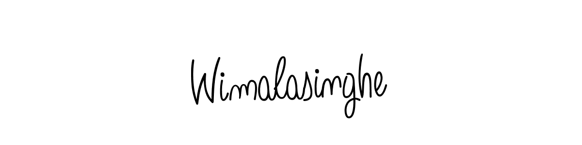 Make a beautiful signature design for name Wimalasinghe. With this signature (Angelique-Rose-font-FFP) style, you can create a handwritten signature for free. Wimalasinghe signature style 5 images and pictures png