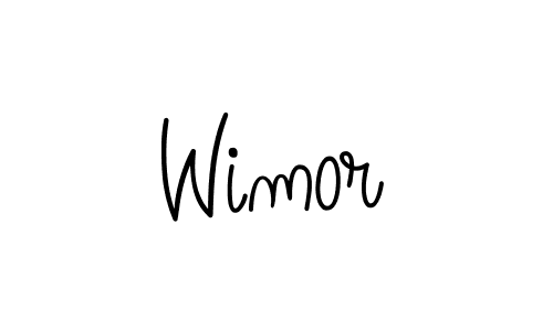 Use a signature maker to create a handwritten signature online. With this signature software, you can design (Angelique-Rose-font-FFP) your own signature for name Wimor. Wimor signature style 5 images and pictures png