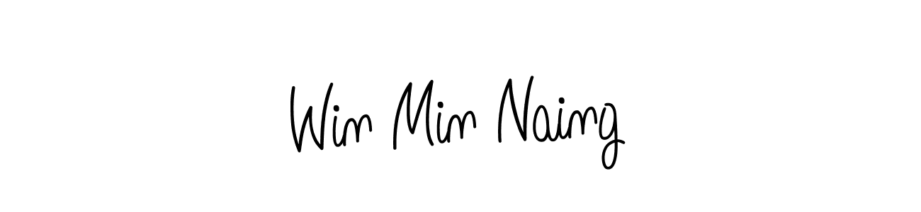 How to make Win Min Naing signature? Angelique-Rose-font-FFP is a professional autograph style. Create handwritten signature for Win Min Naing name. Win Min Naing signature style 5 images and pictures png