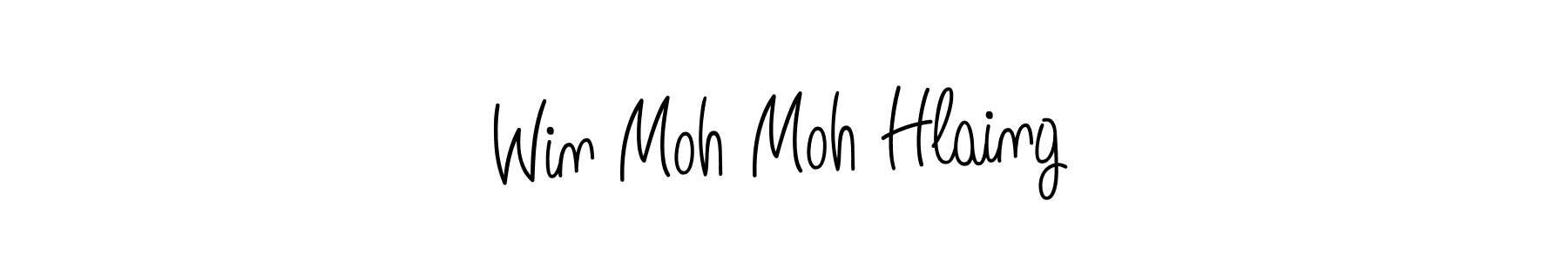 It looks lik you need a new signature style for name Win Moh Moh Hlaing. Design unique handwritten (Angelique-Rose-font-FFP) signature with our free signature maker in just a few clicks. Win Moh Moh Hlaing signature style 5 images and pictures png