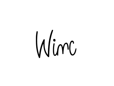 How to Draw Winc signature style? Angelique-Rose-font-FFP is a latest design signature styles for name Winc. Winc signature style 5 images and pictures png