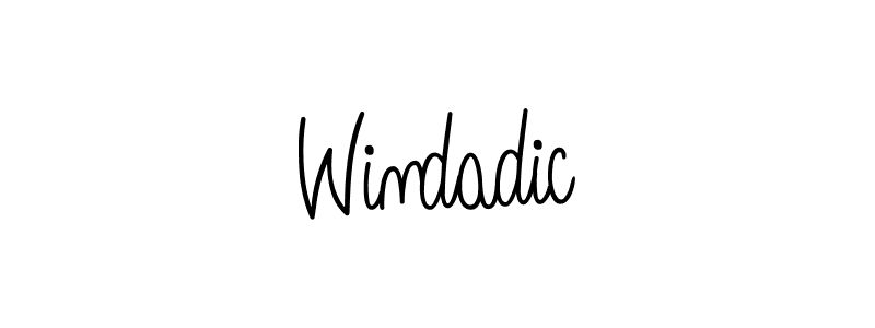 Create a beautiful signature design for name Windadic. With this signature (Angelique-Rose-font-FFP) fonts, you can make a handwritten signature for free. Windadic signature style 5 images and pictures png