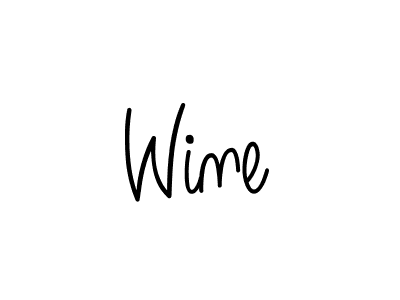 How to make Wine name signature. Use Angelique-Rose-font-FFP style for creating short signs online. This is the latest handwritten sign. Wine signature style 5 images and pictures png