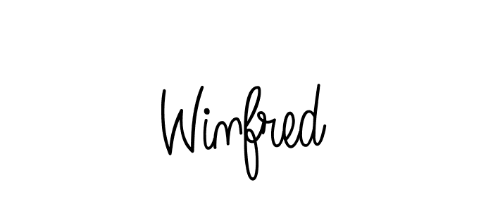 How to Draw Winfred signature style? Angelique-Rose-font-FFP is a latest design signature styles for name Winfred. Winfred signature style 5 images and pictures png