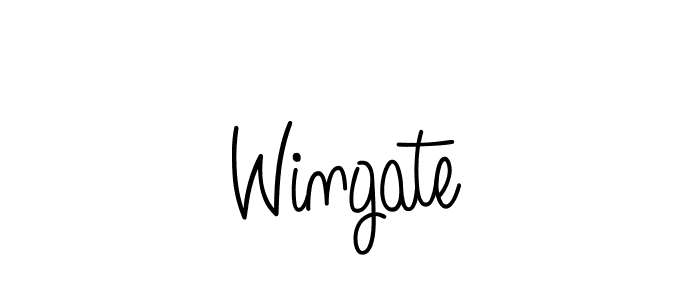 Create a beautiful signature design for name Wingate. With this signature (Angelique-Rose-font-FFP) fonts, you can make a handwritten signature for free. Wingate signature style 5 images and pictures png