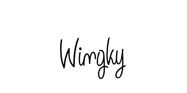Make a beautiful signature design for name Wingky. Use this online signature maker to create a handwritten signature for free. Wingky signature style 5 images and pictures png