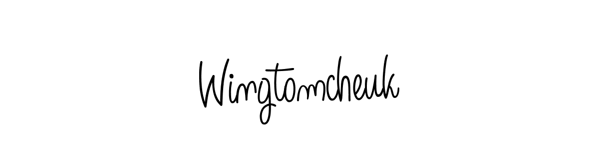 This is the best signature style for the Wingtomcheuk name. Also you like these signature font (Angelique-Rose-font-FFP). Mix name signature. Wingtomcheuk signature style 5 images and pictures png